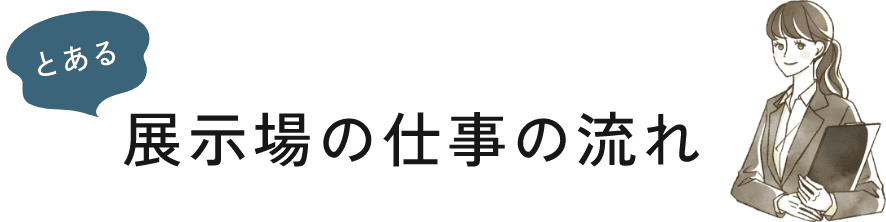 とある展示場の仕事の流れ